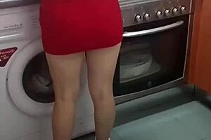 Best Fuck With Stepmother In Kitchen, Big Clit And Creampie