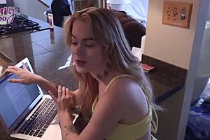 Blonde Sage Fox Bent Over for Stepdad Seth Brogan