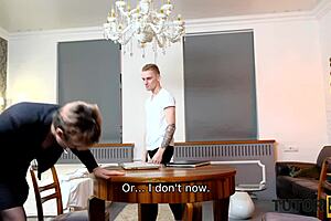 Tutor4K teacher in stockings gets quick penetration by student