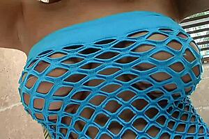 hot milf with big tits and wet pussy gets clothes ripped in homemade scene