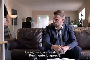 obedient slut sucks boss's cock and gets fucked with spanish subtitles 😈