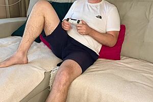 Stepmother got excited from the cooperative and slipped into my pants for action.