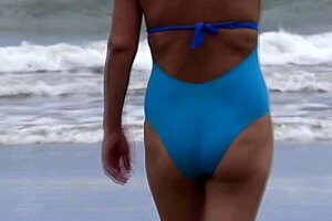 Milf turned on at beach fucks stranger hard voyeuristically