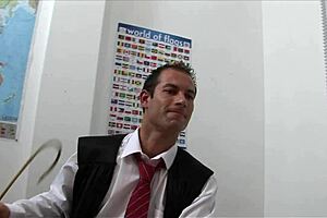 licking gaping tits in fishnets and lingerie on bed with mommy