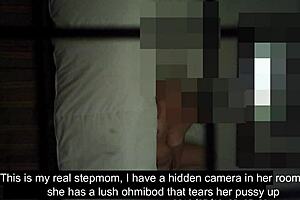 My Real Stepmom's Hidden Cam Orgasm with Big Tits