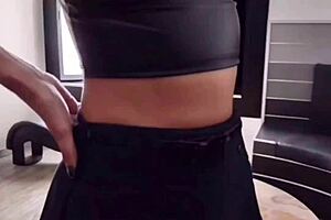 Flaquita Sumisa. This young 18+ in lingerie gets sloppy blowjob cum on tits cum in mouth beautiful cum mature.