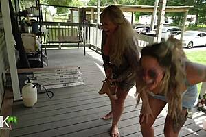 Stepfamily in lingerie fucks with big cock for creampie taboo