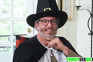 hey, the step family spending thanksgiving together in this taboo way!