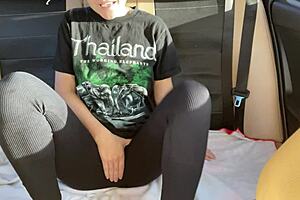 Detailed Scene Of Public Squirting In The Backseat Of A Stranger's Car