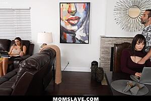 Daddy Freeuses Wife and Stepdaughter While Working