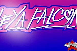 Blonde Pickachu Leya Falcon dominates with big ass and monster cock