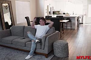 I fantasized as a single milf with my son's best friend, fucking him hard.