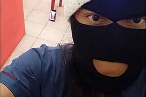 nurse shows ass in hospital hallway