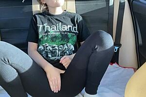 Detailed Scene Of Public Squirting In The Backseat Of A Stranger's Car