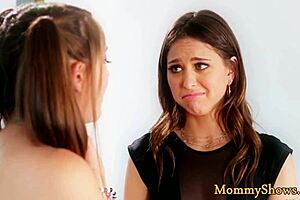 What Happens When Petite Stepdaughter Fingers Her Stepmom?