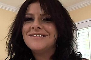 taryn wears lingerie as she gets double penetrated and cummed on