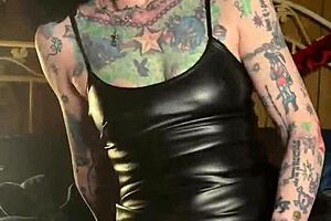 Milf Hotink4u Orgasms Hard Riding a Dildo with Clit Piercing and Wet Pussy