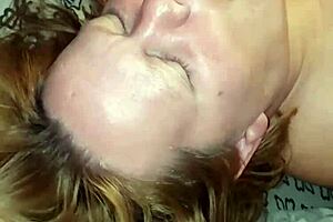 throat pie with my cock in her mouth