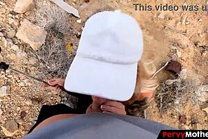 hey, wanna see stepmom deepthroat on a family outdoor trip?