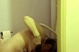 European maid bound and spanked in outdoor exhibition