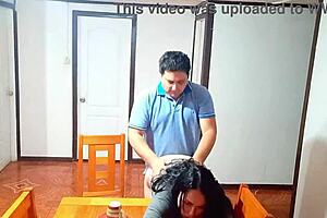 Sex Before Breakfast Shocks Stepmother on Dining Table with Intense Action and Raw Passion