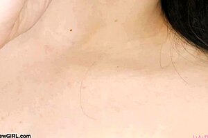 Does This Asian Teen Model Tease Daddy On Sofa?