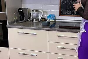 Breakfast With Cherrylcolle Involves Food Fetish Play With Nylon And Heels