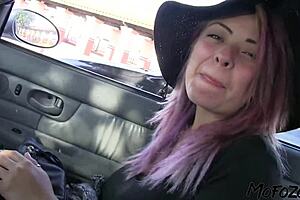 Horny Slut Sucks Monster Cock Through Hole