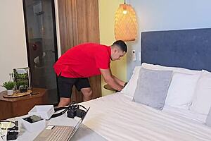 stepson catches me masturbating with his gear!