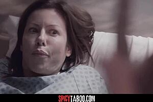 Busty MILF and teen visit doctor for examination in hospital