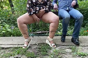 Hot Nectar From Mother-In-Law's Wet Pussy In Miniskirt!