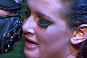 Tory Lane acts like a demented anal whore on the bed.