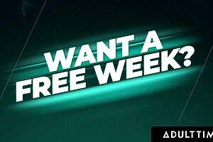 MILF Sophia Locke eats step-bae Penelope Kay's pussy in compatibility test.