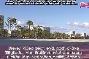 deutsche blonde tattoo milf urlauberin am strand angeschleppt outdoor pickup