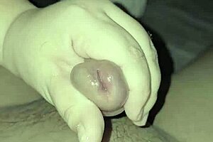 pinay lover gives sloppy blowjob in bedroom.