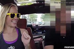 Country girl pawns body for cash with big cock blowjob