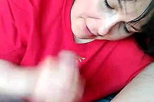 good morning with big cock cum in mouth