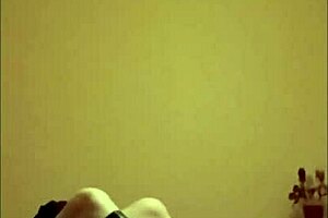 Maitresse K in body and stockings dominates her slave with intense orgasms