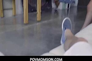 My stepmom Janna Hicks is such a dirty cock whore, I can't believe it.