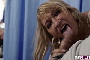 Horny Milf Sluts Jenna Starr and Melony Melons Ride Hard at Physio