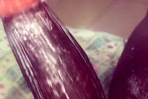 huge black dick creams toy in sneaky college clip