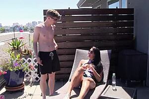 MILF Commands Boytoy for Ass Worship Outdoors