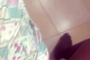 huge black dick creams toy in sneaky college clip