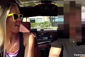 Country girl pawns body for cash with big cock blowjob