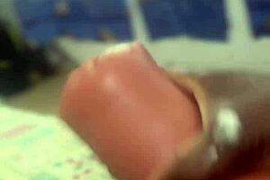 huge black dick creams toy in sneaky college clip