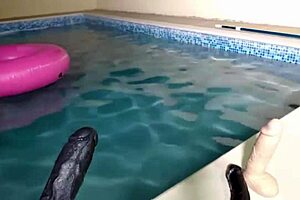 Maxine enjoys her swimming sessions.