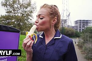 jessica's lace and leather leads to a seductive surprise with her new fixation