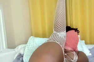 this whore's pussy is fully exposed and wet