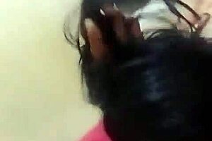 Sucking my stepbrother's dick during yoga interview.