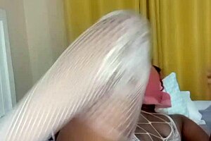 this whore's pussy is fully exposed and wet